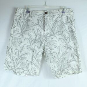 Aeropostale White and Gray Tropical Shorts Mens Size 32